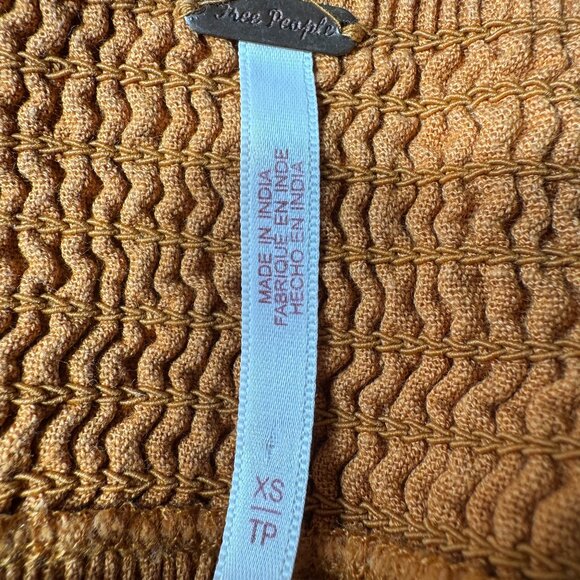 Free People “Cross of Sunlight” Mini Dress – Inca Gold – Size XS (Worn Once) 💛 - Picture 8 of 10